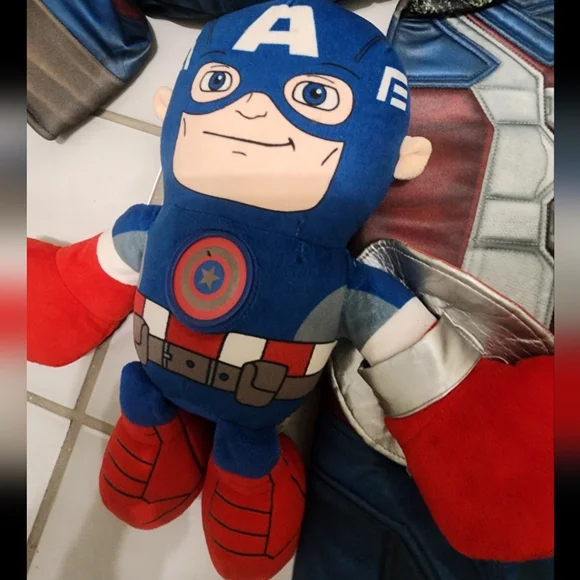 Kids Captain America Costume - Blue and Red - Picture 2 of 5
